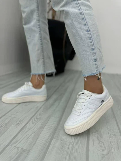 کفش زارا دو خط زنانه (ZARA) سفید