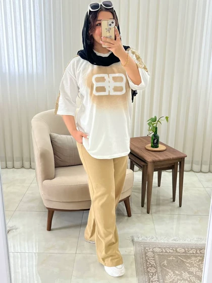 ست زنانه و دخترانه اسپرت بیرونی کد 451