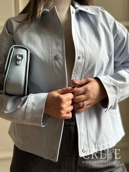 بارانی کوتاه جلو دکمه