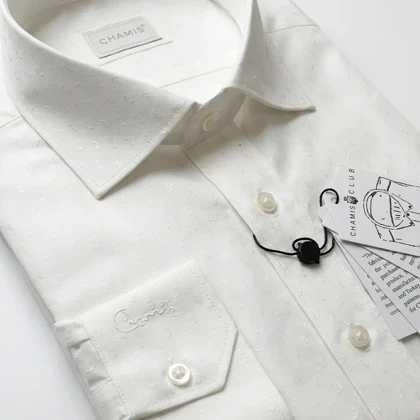 پیراهن گل‌دار سفید مردانه برند Chamis