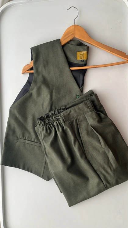 ست مینا فاستونی رنگ یشمی 055