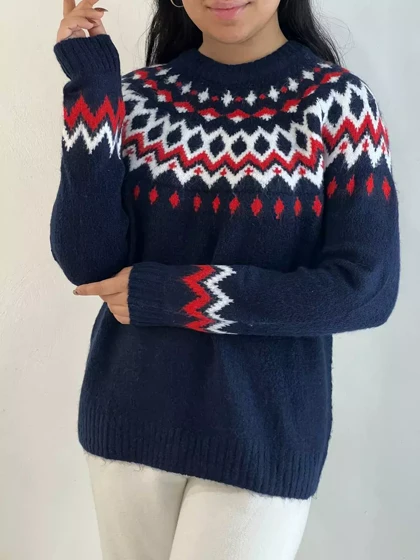 پلیور بافت سنتی 3 رنگ کد 5403