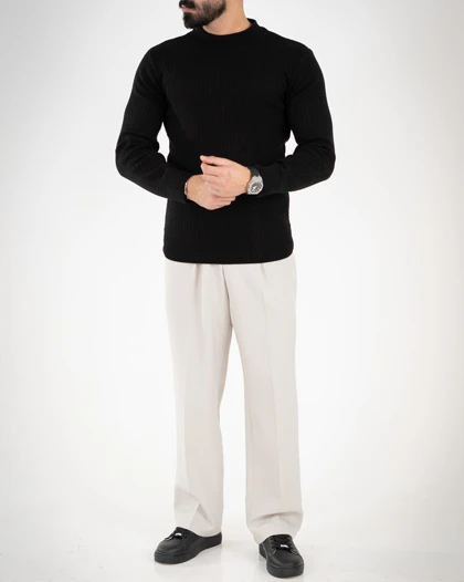 بافت مردانه یقه پنج سانتی اندامی_کد4712