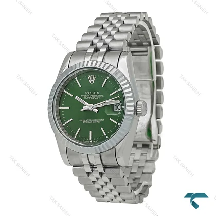 ساعت مردانه Rolex استیل صفحه سبز خطی Rolex-7484-G