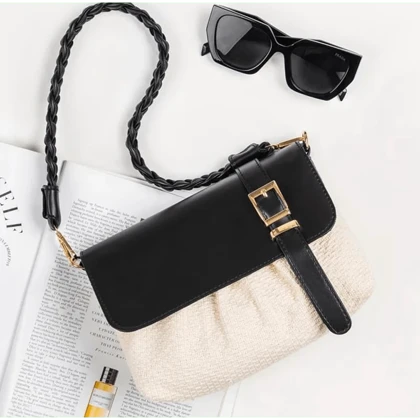 کیف پاسپورتی کنفی دسته بافت