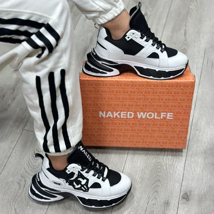 کتانی اسپرت مردانه مدل نیکد ولف NAKED WOLF رنگ مشکی