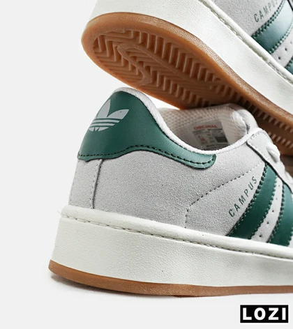 کفش کتانی مردانه و زنانه طوسی سبز ADIDAS Campus مدل 6485