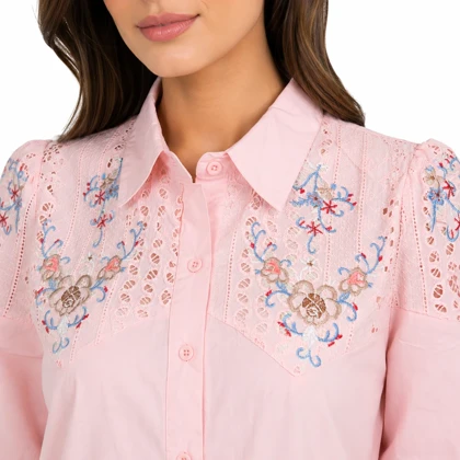 شومیز زنانه گلدوزی وارداتی