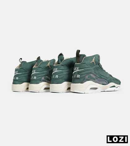 کفش کتانی ساق‌دار مردانه سبز یشمی Nike air jordan 5 v02