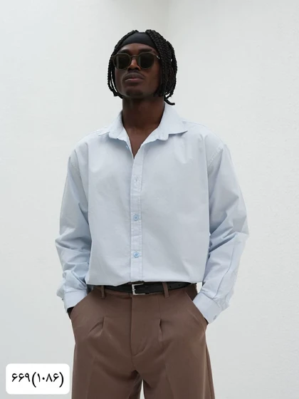 پیراهن مردانه کتان کاغذی1086
