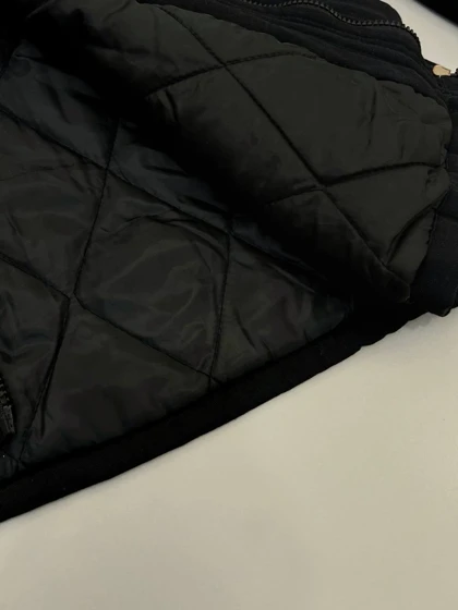 کاپشن آستردار مشکی کد 4381