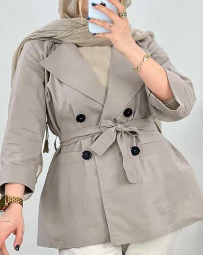 مانتو یقه انگلیسی (1)کد3270