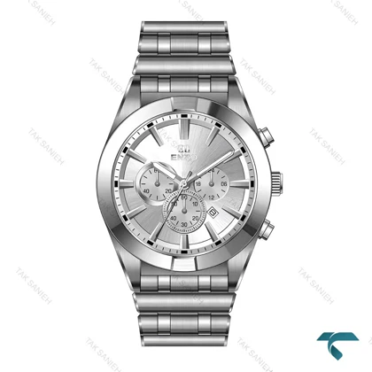 ساعت فول استیل مردانه انزو EC-604AEG سه موتوره Enzo-8061-G