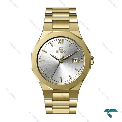 ساعت زنانه انزو EC-610GEL اصل طلایی صفحه سفید Enzo-8080-L