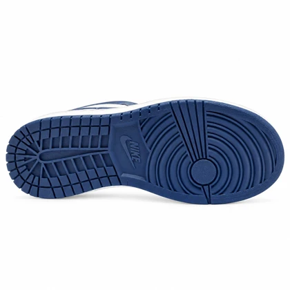 کفش و کتانی زنانه و دخترانه ساق‌دار مدل NIKE JORDAN 1 رنگ سفید آبی کد 21952