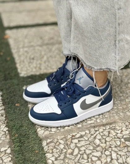 کتانی ویتنامی نایکی ایر جردن وان لو ترو بلو Nike Air Jordan 1 Low True Blue