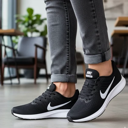 کفش ورزشی مردانه Nike مدل Tigo زیره سفید-مشکی ویژه