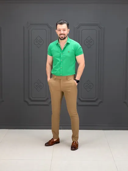 پیراهن کوتاه 040802 سبز بوتگا