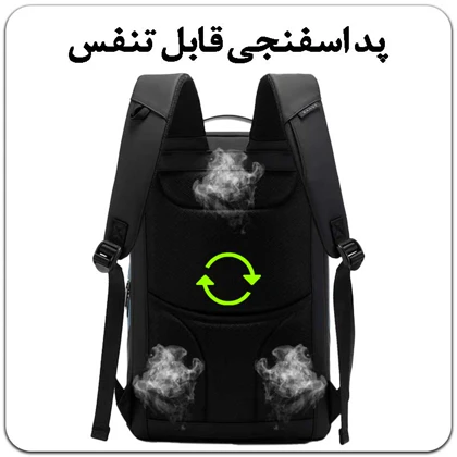 کیف کوله پشتی لپ تاپ 15.6 اینچی اورجینال بنج BANGE 2517