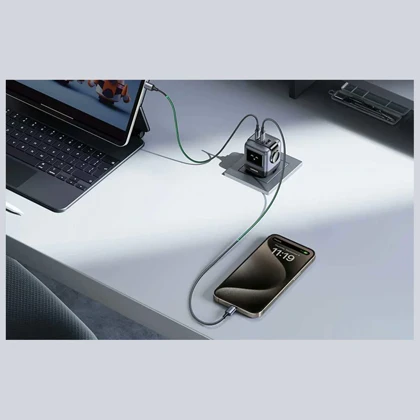 شارژر دیواری USB و تایپ‌سی 65 وات یوگرین Ugreen CD361 25685B طرح ربات