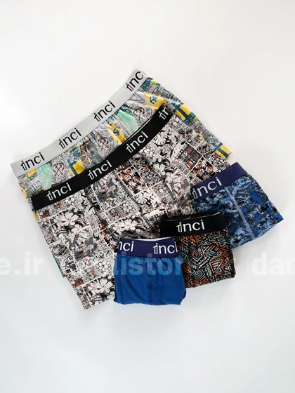 شورت نخ پنبه پادار مردانه اینجی Inci سایز XL