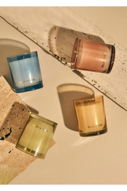 شمع معطر Bella Maison مدل Oud Serenity - زرد