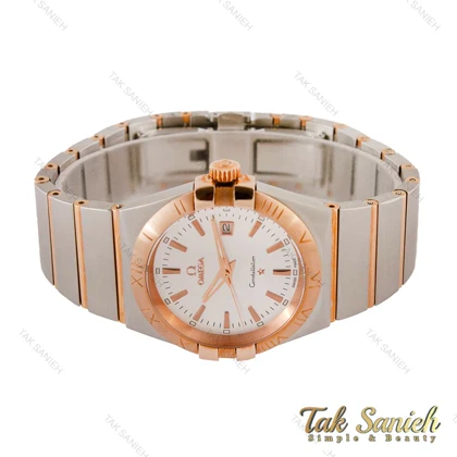 ساعت امگا کانسلیشن مردانه رزگلد نقره ای Omega-4221-G