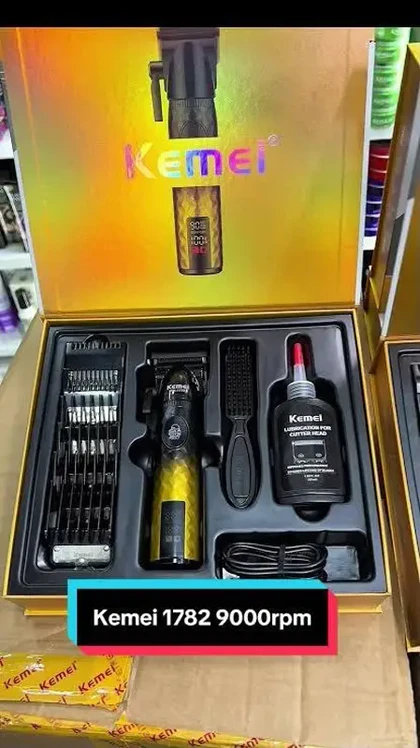 ماشین اصلاح موی سر و صورت مردانه موتور 9000 کیمی مدل KM-1782