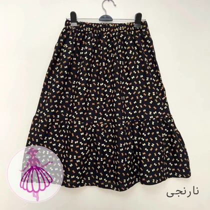 دامن نخی پاپیونی کوتاه در رنگبندی متنوع