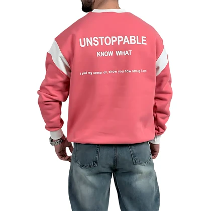 دورس مردانه پنبه سرخ آبی سه نخ طرح UNSTOPPABLE