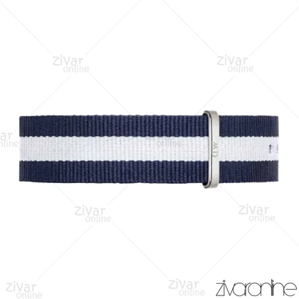 ساعت دنیل ولینگتون مردانه قاب سیلور بند پارچه ای دو رنگ 103250