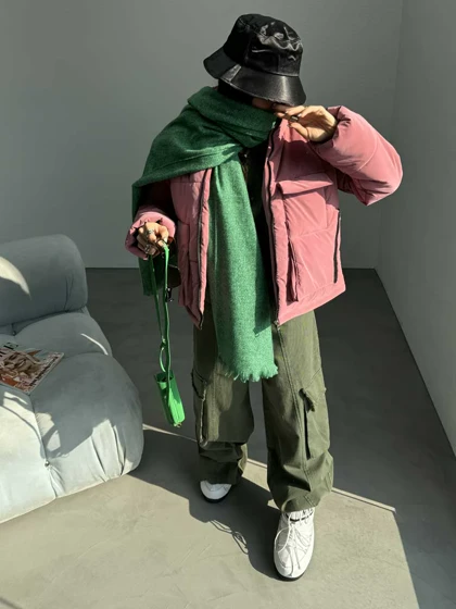 کاپشن بادکنکی پافرشو