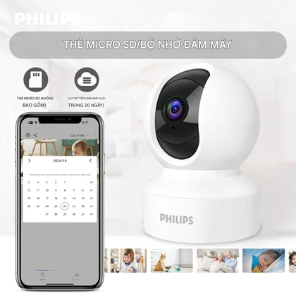 دوربین هوشمند چرخشی WiFi فیلیپس TAI6000W با دید 360 درجه