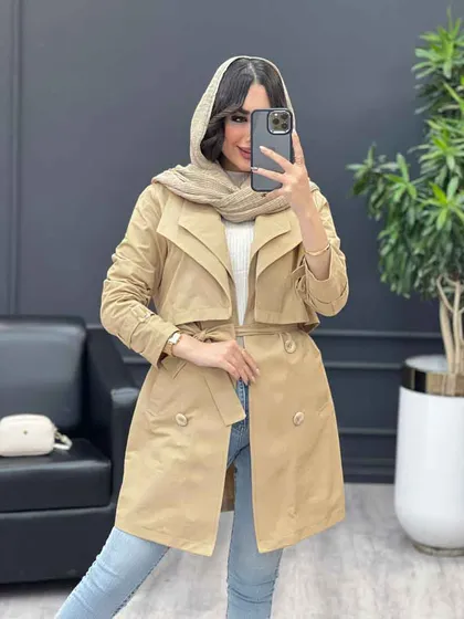 بارانی یقه دوبل