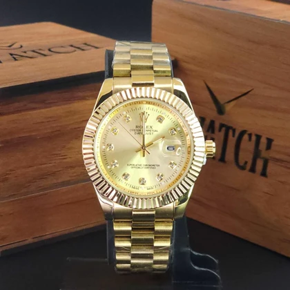 ساعت مچی مردانه رولکس دیت جاست Rolex datejust تاریخ دار با قفل پروانه ای کد 1