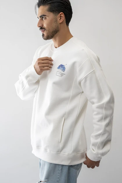 دورس آستین بلند بیسیک چاپی مردانه