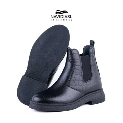 نیم بوت زنانه چرم اسپرت کد 2026012