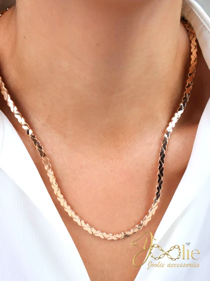 گردنبند طرح طلا ژوپینگ مدل GIA کد N3160