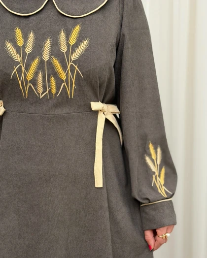 کفتان کبریتی گلدوزی مدل پاییزه