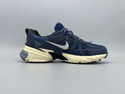 کتانی نایکی وی 2 کی ران اشبالت سرمه ای کرم/Nike v2k