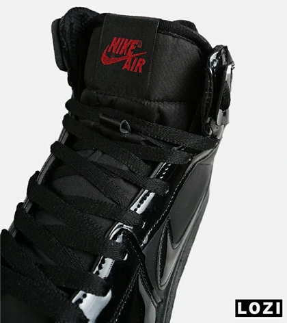 کفش کتانی بزرگ پا ساق‌دار مشکی NIKE AIR Jordan 1 مدل 8649