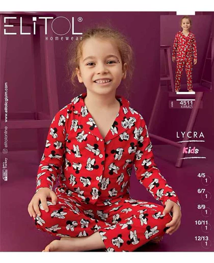 بلوز شلوار بچگانه طرح میکی موز