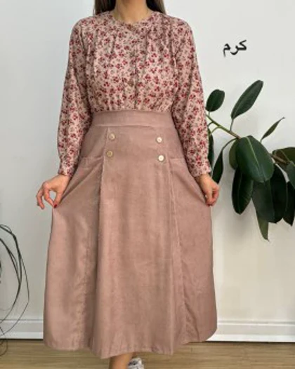 دامن مخمل کبریتی 1