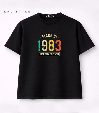 تیشرت باکسی یونیسکس طرح 1983 کد 1506