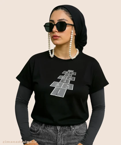 کراپ زنانه نوستالژی طرح بازی لی لی