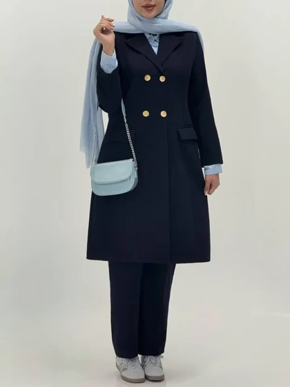 3583-مانتو شلوار اداری فیونا