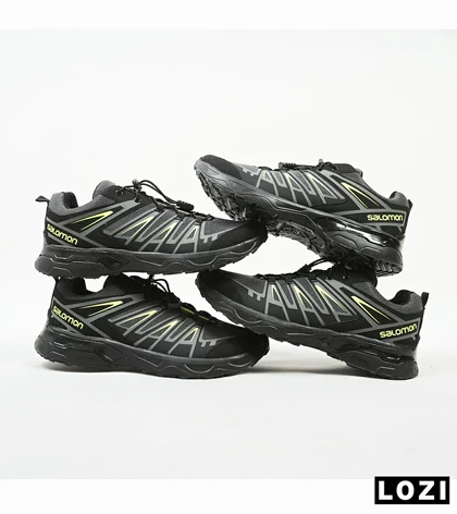 کفش کتانی بزرگ پا مشکی سبز Salomon X ULTRA