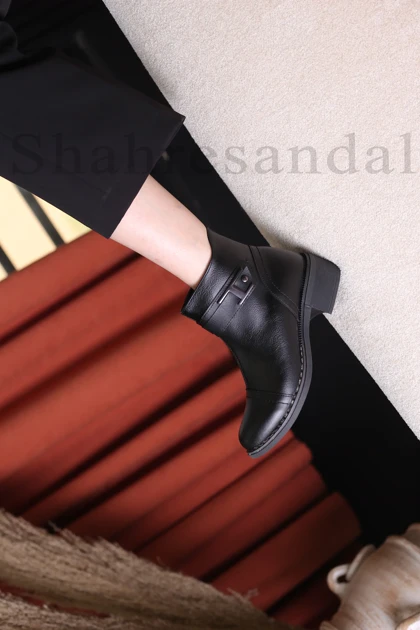 نیم بوت پاشنه‌دار زنانه کد 0099