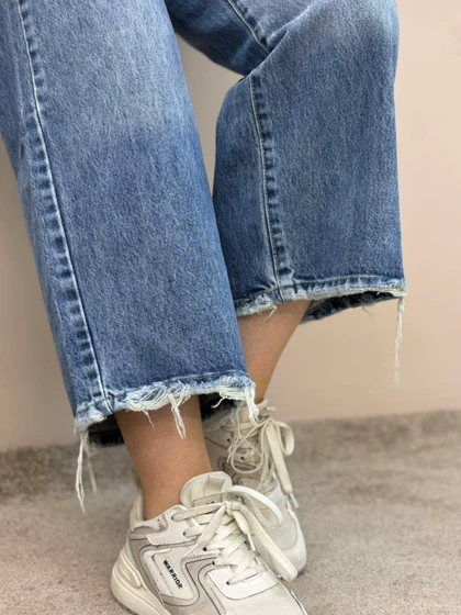 شلوار واید بگ جین آبی تینت بروسو