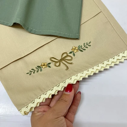 شومیز شلوار واید گلدوزی دخترانه